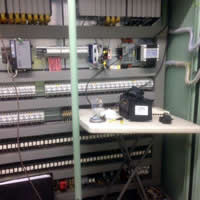 Fibre Optic Cabling - PLC control panel
